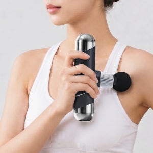 고무나라 마사지건 미니 진동 전동 저소음 휴대용 종아리 목 어깨 승모근 마사지기 액티브