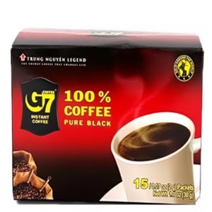 베트남 G7블랙커피 퓨어 블랙 아이스 인스턴트 커피