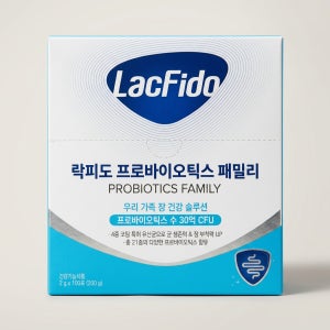 락피도 프로바이오틱스 패밀리 온 가족 장 건강 유산균 100포 1박스