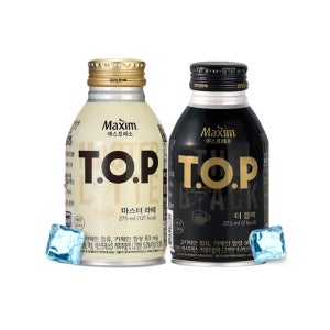 TOP 캔커피 티오피 더블랙 마스터라떼 275ml 48캔 (24캔씩 2박스)