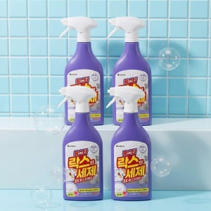 홈스타 락스와세제 3x 폼스프레이 500ml (후로랄향) 4개