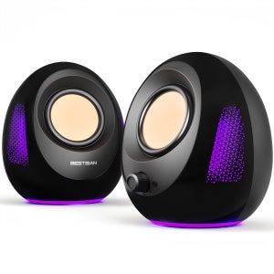 BESTISAN RGB 2채널 게이밍 스피커 블루투스 PC 컴퓨터 스피커 / SR12 블랙