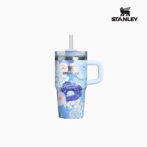 스탠리 퀜처 H2.0 플로우스테이트 텀블러 591ml, 블루 드림 와일드플라워(손잡이)