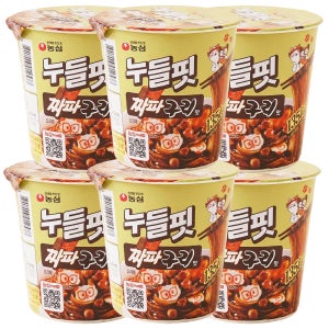 농심 누들핏 짜파구리, 41.5g, 6개
