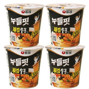 농심 누들핏 튀김우동, 35.5g, 4개
