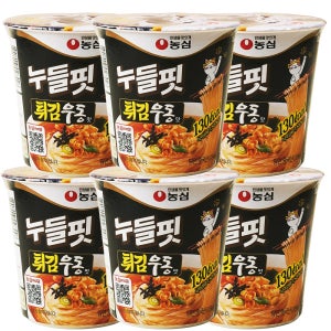 농심 누들핏 튀김우동, 35.5g, 6개