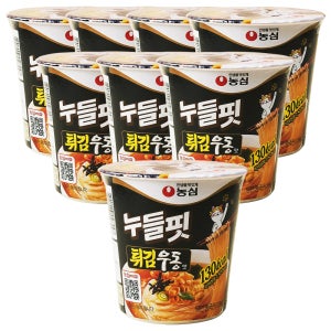 농심 누들핏 튀김우동, 35.5g, 8개