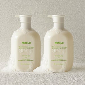 미닐로 키즈 바디워시 샴푸 올인원 어린이 초등학생 미세먼지 클렌징 300ml, 2개