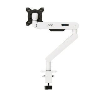 알파스캔 AOC AM400 글래시어 화이트 싱글 모니터암