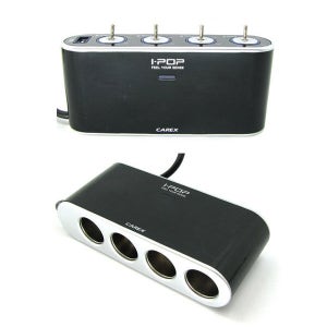 아이팝 USB 스위치 4구 차량용 시거잭 멀티소켓