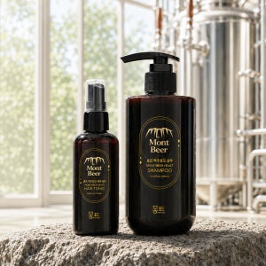 속초 몽트비어 맥주효모 양조장 탈모 샴푸 300ml 두피영양제 100ml 세트