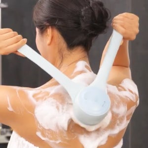 bodraon 무선 충전식 전동 바디브러쉬/자동때밀이 샤워브러쉬 샤워솔 등드름 등브러쉬 목욕솔 때타올