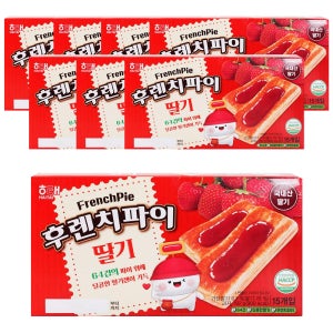 해태제과 후렌치파이 딸기 13g, 15개입, 8개