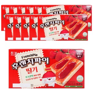 해태제과 후렌치파이 딸기 13g, 15개입, 12개