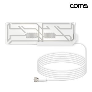Coms 디지털 TV 실내용 안테나 수신기 직사각형 지상파 방송 UHD GK400