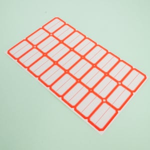 냉장고 식재료 보관라벨 사각 35mm 10매 주방 반찬통 소분기록 빈칸 메모스티커