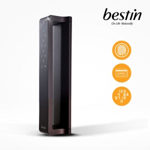 베스틴 무타공 지문인식 디지털 도어락 IDL-400M 카드키 스마트 번호키 즉시잠김 현관문