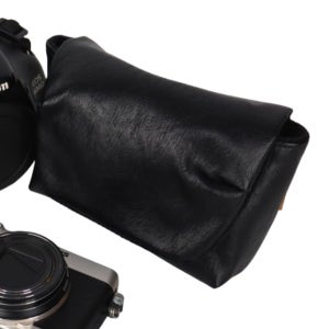 카메라 가죽케이스 1개 14x10x5 블랙 일상출사 야외촬영 주말여행 스냅백