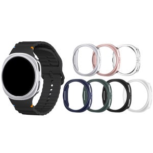 몽굴즈 갤럭시워치8 메탈 하드 사이드 케이스 투명 40mm 44mm L330 L335