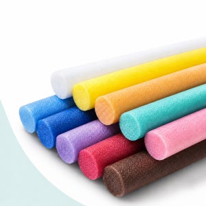 백업 빽업 5cm x 50cm 10색 혼합 스펀지막대 원형 막대