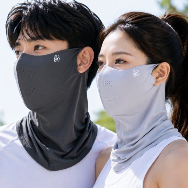 1+1 자외선차단마스크 쿨 골프mask 얼굴햇빛가리개 러닝마스크