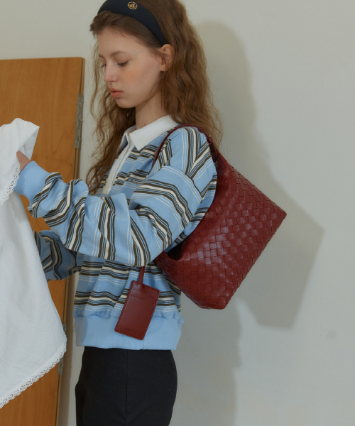 [아노에틱] ANC WEAVING MESH MINI BAG_BURGUNDY