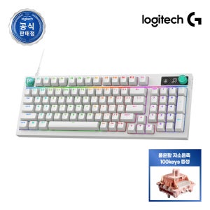 [풀윤활 저소음축 증정] 로지텍코리아 공식 G316 X 98 8K 게이밍 키보드 화이트, 적축