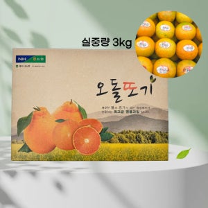 제주 하우스감귤 선물용 오돌또기 박스 실중량 3kg
