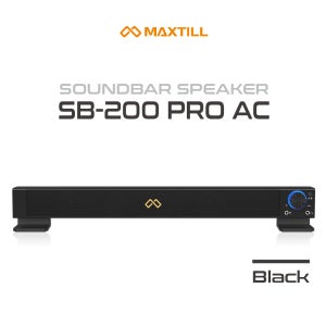 MAXTILL SB-200 PRO AC 전원형 사운드바 스피커 블랙