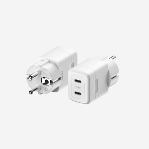 PD 30W PPS GaN 듀얼 접지 초고속 미니 충전기 GB302 화이트