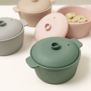 디아르 국내산 실리콘 전자레인지 찜기 계란찜 야채 만두 양배추 라면 용기 돔형 1200ml