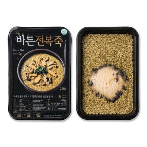 프리미엄 완도 활전복내장죽 국산 전복죽 간편영양식 220g, 5개