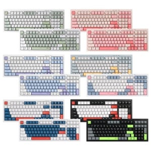 지클릭커 OFFICEPRO WK50 사일런스 M RGB 무소음 방수 무선 블루투스 98 (Sky City ,RC1)