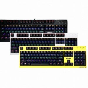 CJ ENM ENTUS K400G BATTLE CJ 광축 게이밍 (옐로우, 클릭)