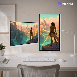 [신제품 C타입 PD 65W] 인터픽셀 IPU2730 4K UHD IPS 120Hz 화이트모니터 C타입 68~69cm(27인치)