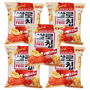 롯데 쌀로칩 김치전맛 75g X 5개