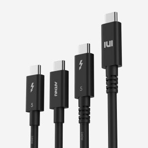 인텔 인증 썬더볼트5 240W 5A C타입 PD 3.1 케이블 2m, 1개