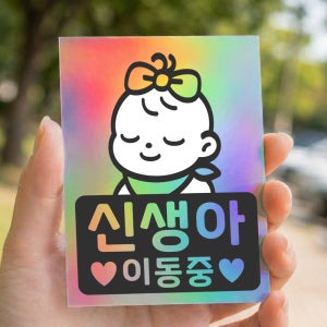 LMCM-203 특별한 신생아 이동중 아기가타고있어요 아이 임산부 자석스티커