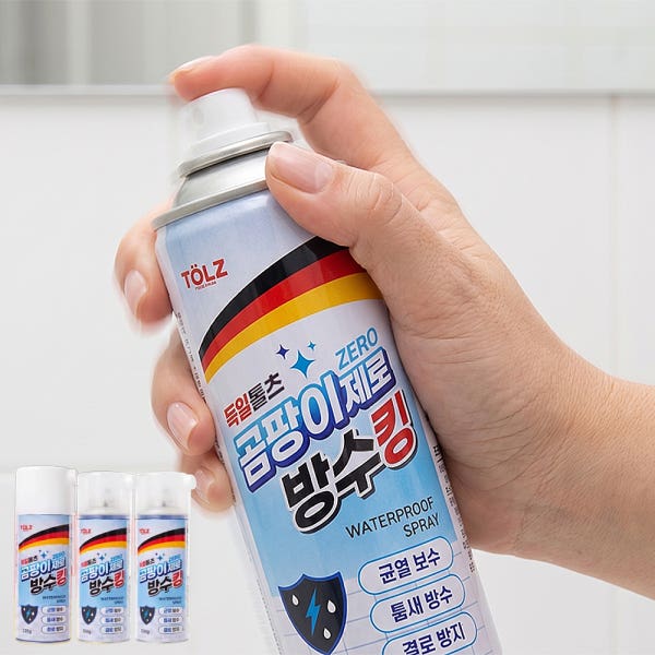 독일 톨츠 곰팡이제로 방수킹 곰팡이방지 욕실 타일 실리콘 코팅 틈새 욕실방수 3통