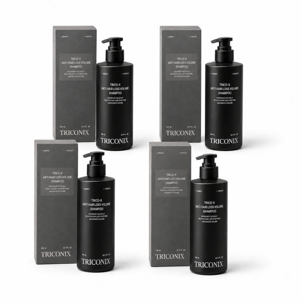 [3+1] 트리코닉스 트리코엑스 탈모 완화 블랙 샴푸 헤어 볼륨 500ml
