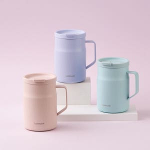 뉴 메트로 밀폐 머그 텀블러 x 센소다인(한정수량) 475ml, 핑크