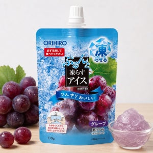 오리히로 푸룬토 얼려먹는 아이스 스탠딩 포도맛, 130g, 1개