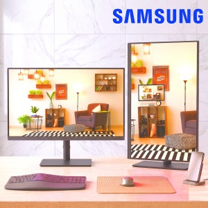 삼성 USB-C LAN포트 노트북 모니터 사무용 피벗 세로 LS24F432UAKXKR 보조