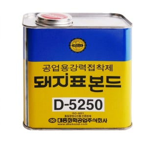돼지본드 돼지표본드 D-5250 공업용 목공 고무 순간접착제 경화 튜브 1kg, 1개