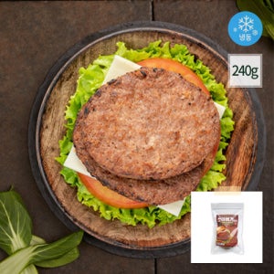 비건 버거 패티 쏘이버거 콩고기 대체육 채식 식물성 단백질 베지푸드 240g, 4개