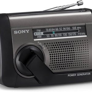 소니 라디오 자가발전 충전 가정용 휴대용 소형 FM ICF-B300