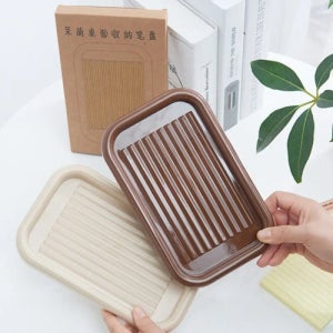테이블 볼펜정리수납트레이 보관함분리수납 필기도구사무용품 (브라운)