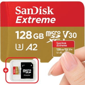 샌디스크 마이크로 SD카드 익스트림 QXAA 128기가 128GB 닌텐도 블랙박스 액션캠 메모리
