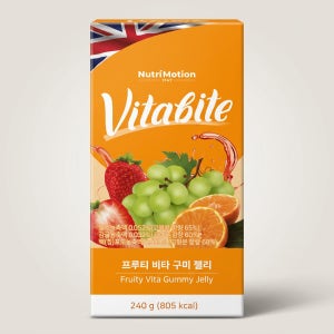 비타바이트 프루티 멀티 비타 구미 젤리 맛있는 3가지 과일맛 80구미 1박스