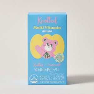 노티드 멀티비타민 꾸미 9가지 영양소 맛있는 딸기 & 사과맛 60구미 1박스